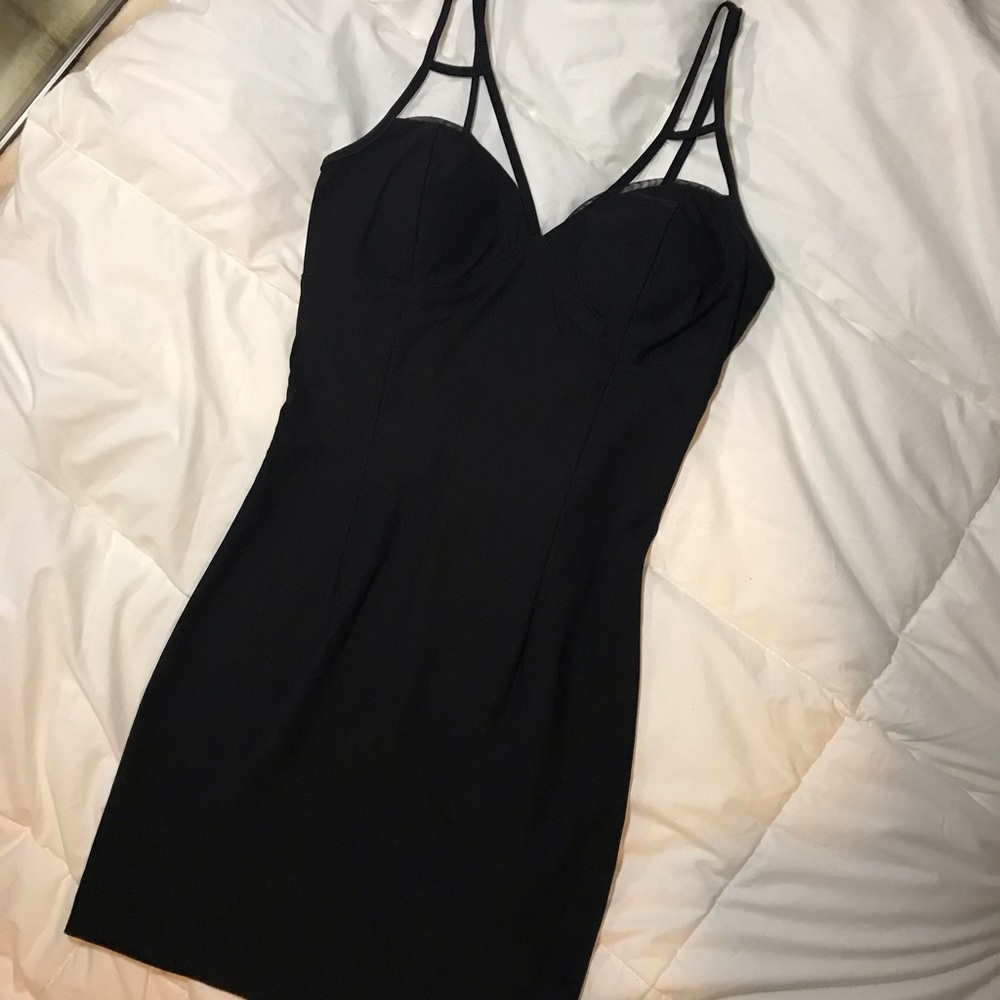 Strappy black dress